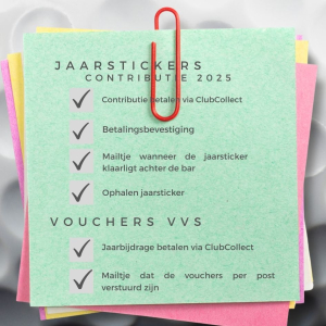Jaarsticker en vouchers SW